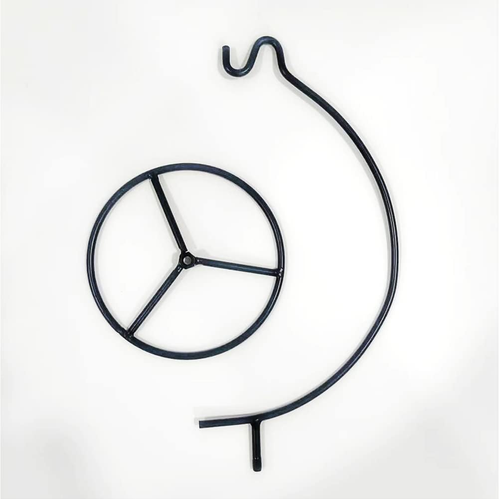 YY YEARCHY Ornament Display Stand Metal Stand Air Plant Stand Flower Pot Holder Iron Stand for Hanging Glass Globe Ball (C Shape)