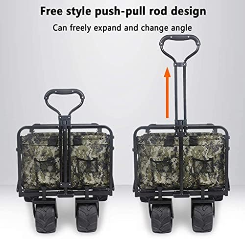 Portable Camping Cart,Outdoor Folding Utility Wagon Heavy Duty Wagon G