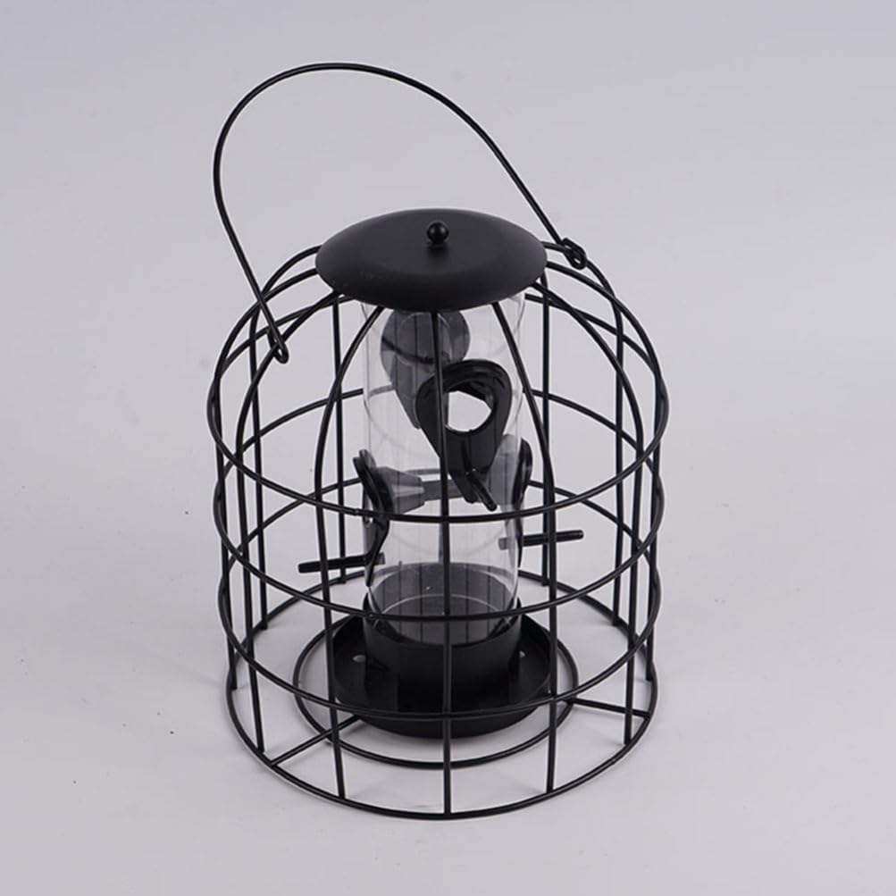 Milisten 1pc Cage Bird Feeder with Mesh Grid Hanging Bird Feeder for I