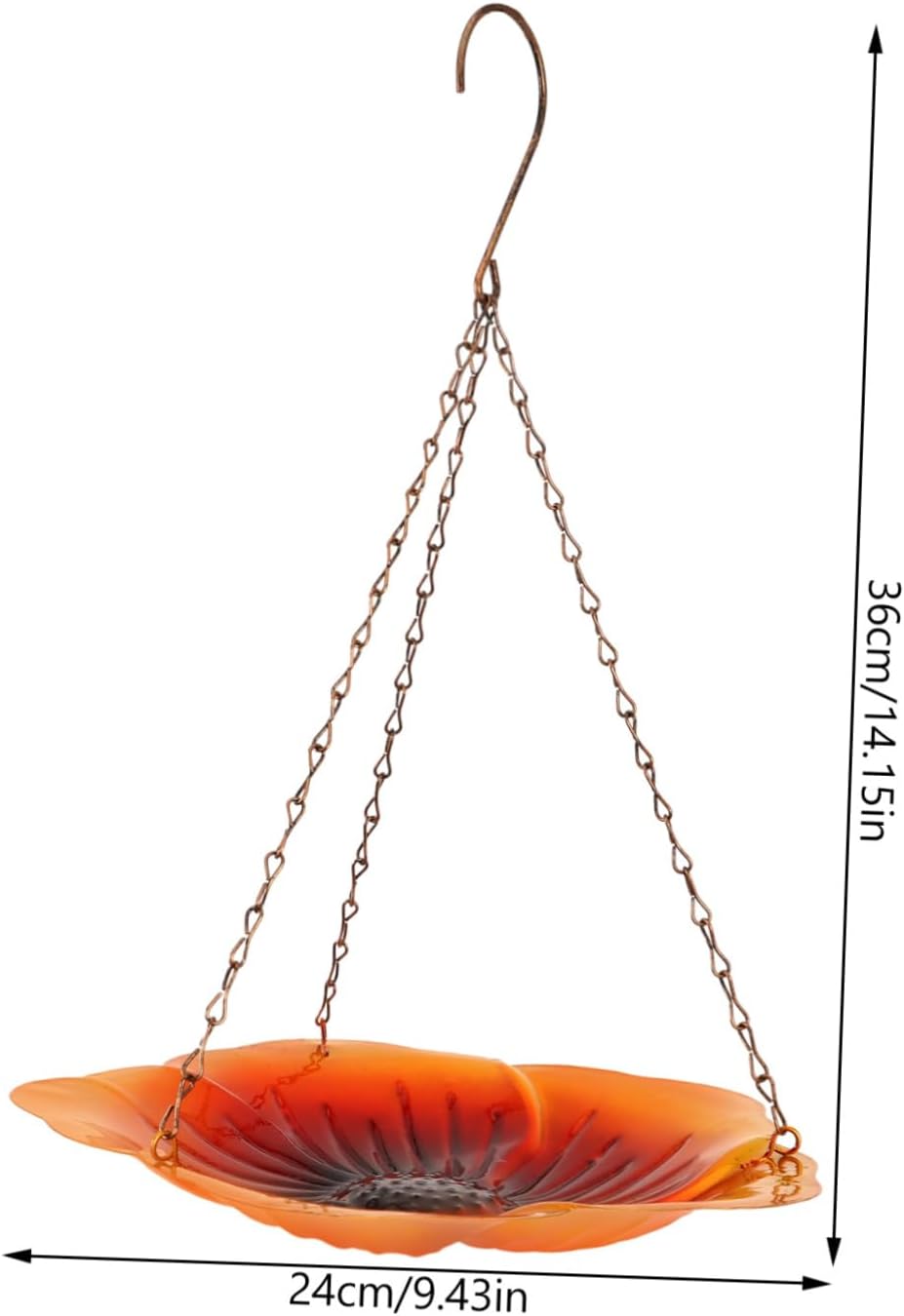 Milisten Pigeon Hanging Bird Feeder Metal Outdoor Bird Food Container 