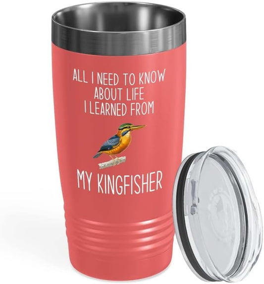 Bird Lover Coral Edition Viking Tumbler 20oz - Lfe My Bird - Hummingbi