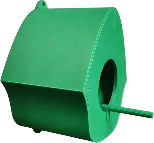 Bird Feeder - Hanging Perching Rod Station for Backyard Watching | Outdoor Seed Dispenser with Transparent Container Chamber & Hook Design for Robin Attraction