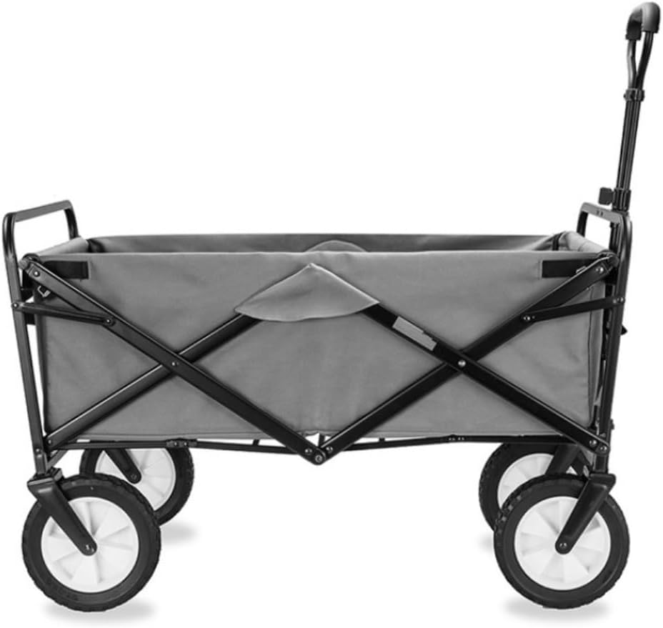 Folding Wagon Cart Beach Wagon Grocery Wagon Folding Utility Wagon Cart Garden Camping Wagon Sports Wagon Heavy Duty for Outdoor Festivals Camping Garden Wagon Utility Wa