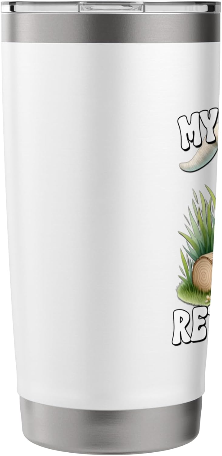 Retirement Plan Lawn Care Gnome Graphic For Men Retired Dad Stainless Steel Insulated Tumbler