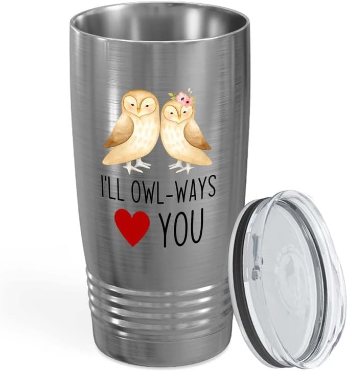 Bird Lover Coral Edition Viking Tumbler 20oz - Short Penguin Size - Hummingbird Nest Cage Parrot Dad Gardening Outdoor Birdwatcher Feeder