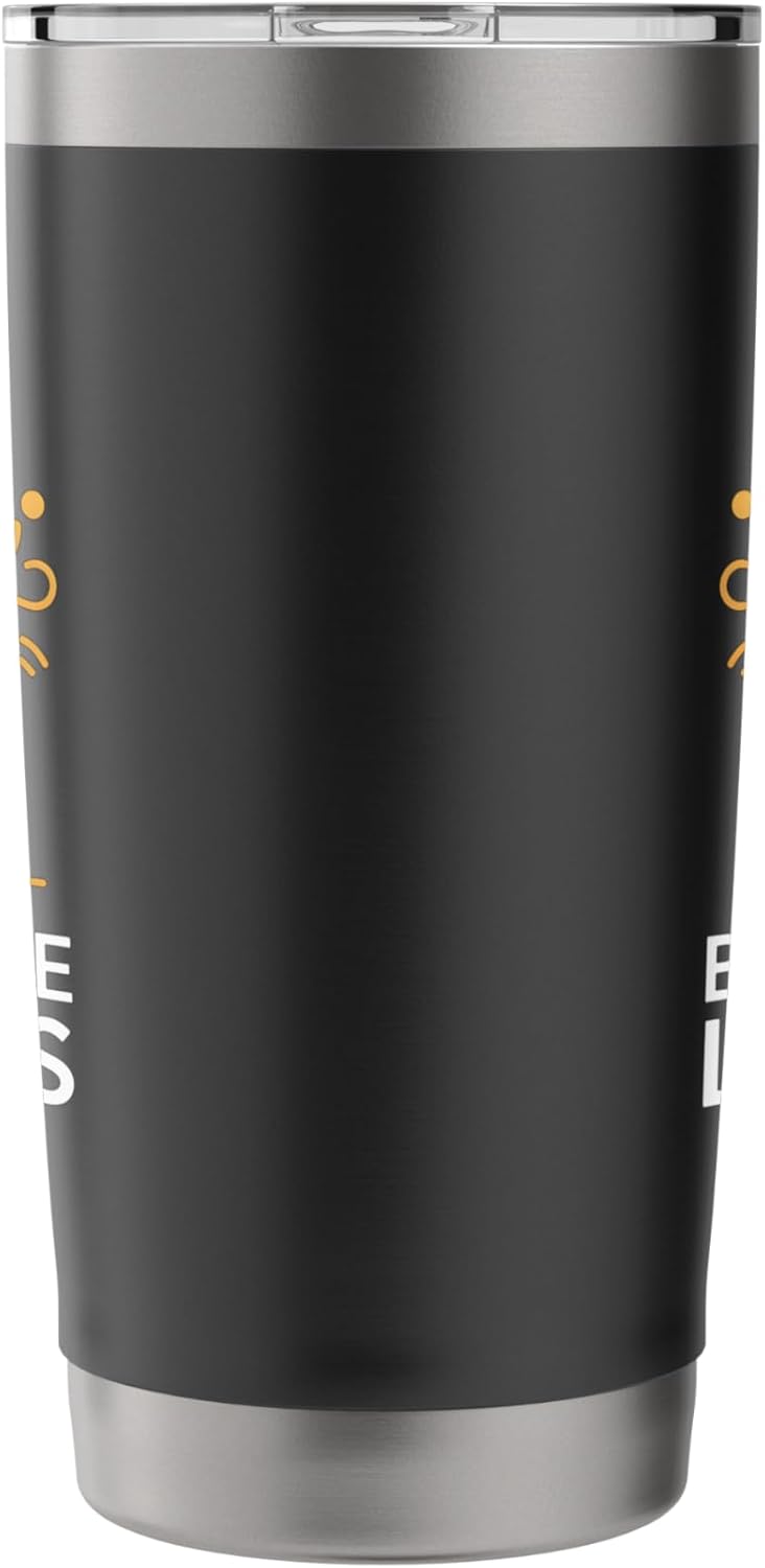 Keep Calm And Blow The Leaves Funny Lawn Care Humor Stainless Steel Insulated Tumbler