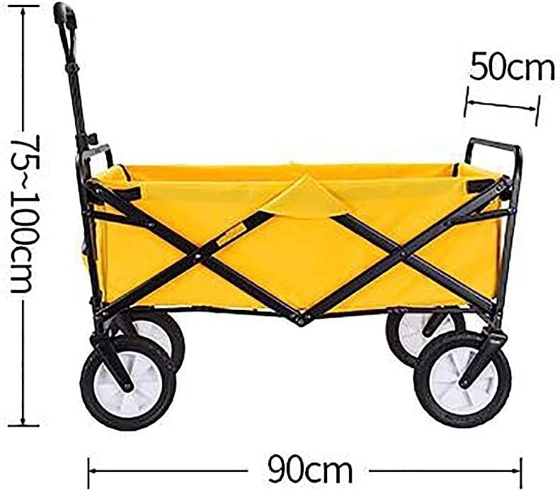Handcart, Folding Garden Trolley Cart Heavy Duty Wagon Multi-Function 