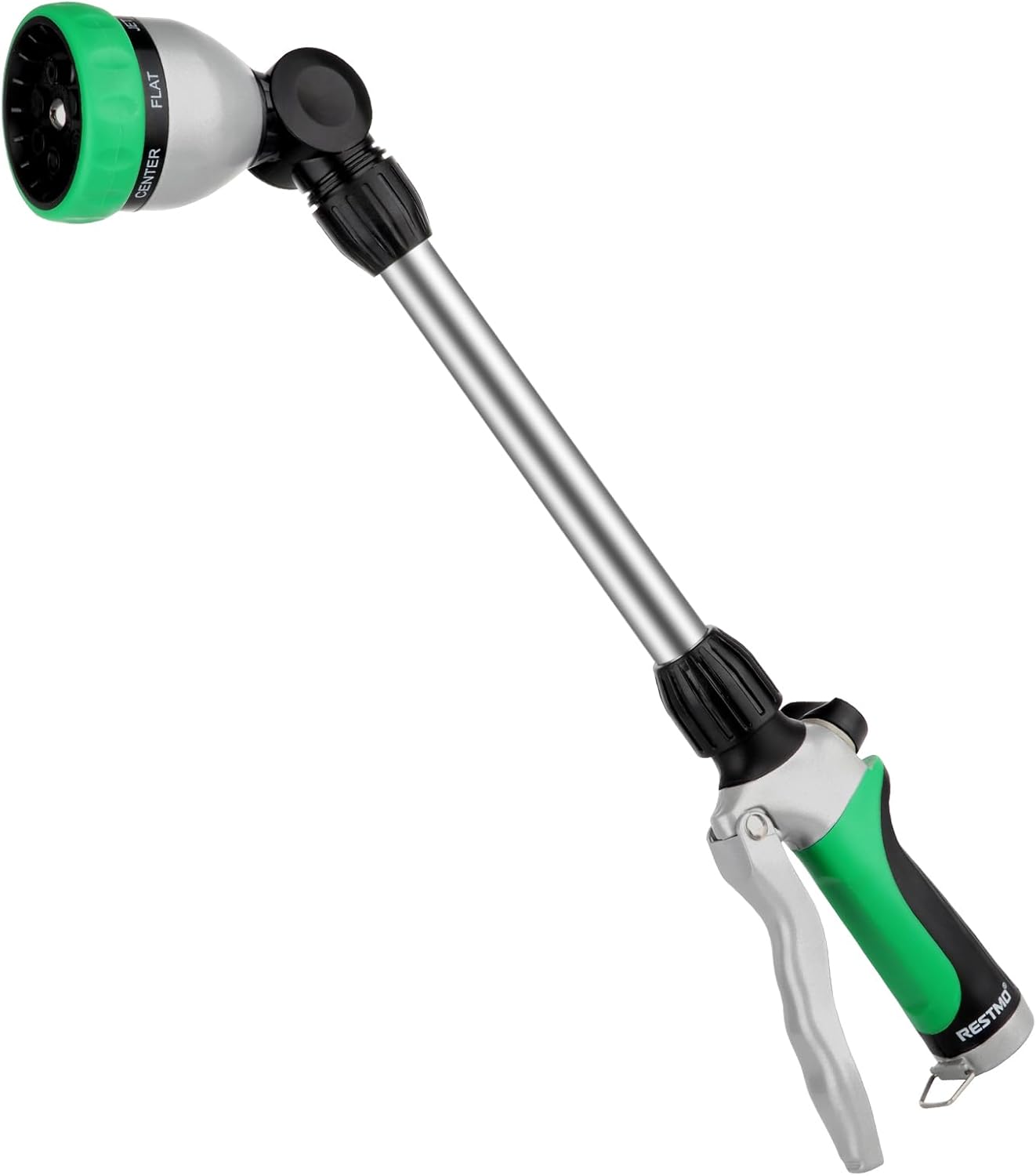 RESTMO Metal Watering Wand, Heavy Duty Garden Hose Wand with 180° Swiv