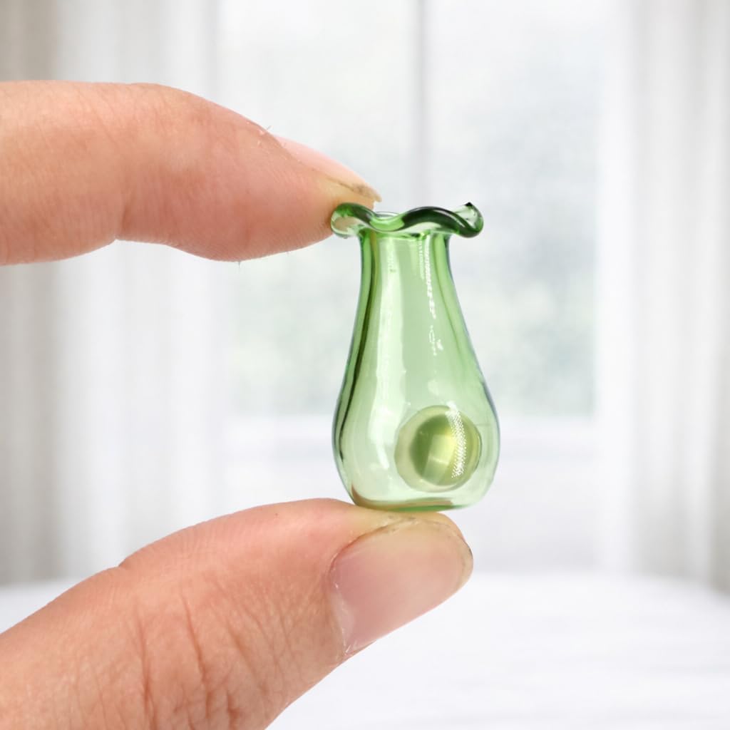 20pcs Mini Flower Pot Magnets for Fridge Glass Magnetic Vase for Refrigerator,Tiny Cute Bud Planters, Funny Aesthetic Plant Accessories for Locker, Office, Kitchen Decoration, Small Design Gift Idea