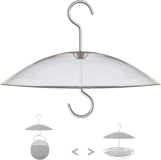 8" Mini Rain Cover for Bird Feeder/House - Clear Small Protective Dome Guard Against Rain/Snow/Sun - Dia. 20CM