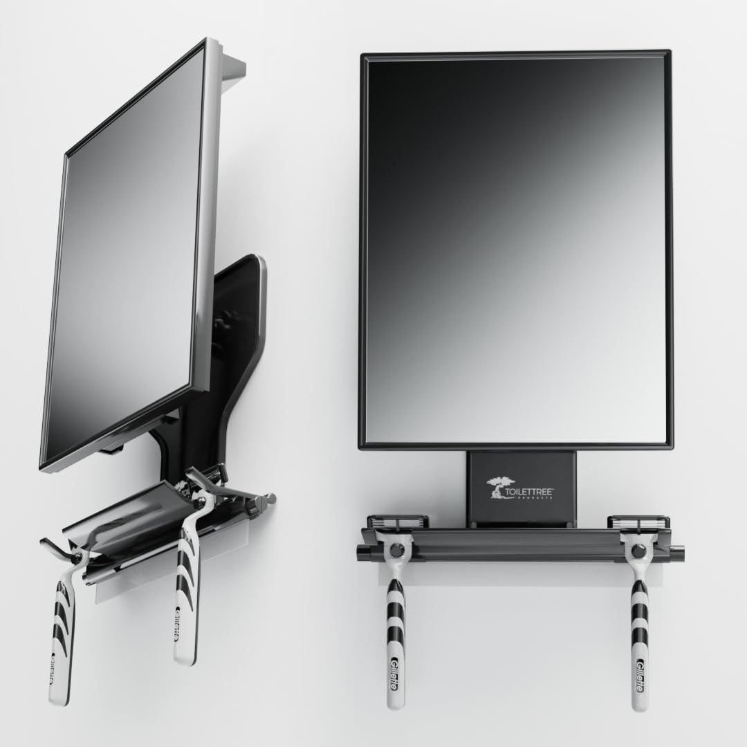 ToiletTree Products Fogless Shower Mirror - Anti-Fog Mirror - Adjustab