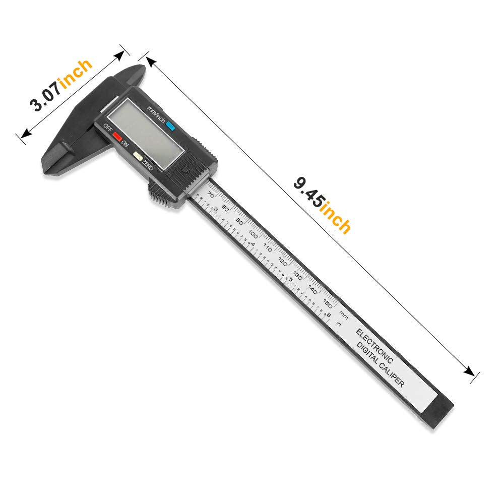 Digital Caliper, Sangabery 0-6 inches Caliper with Large LCD Screen, A