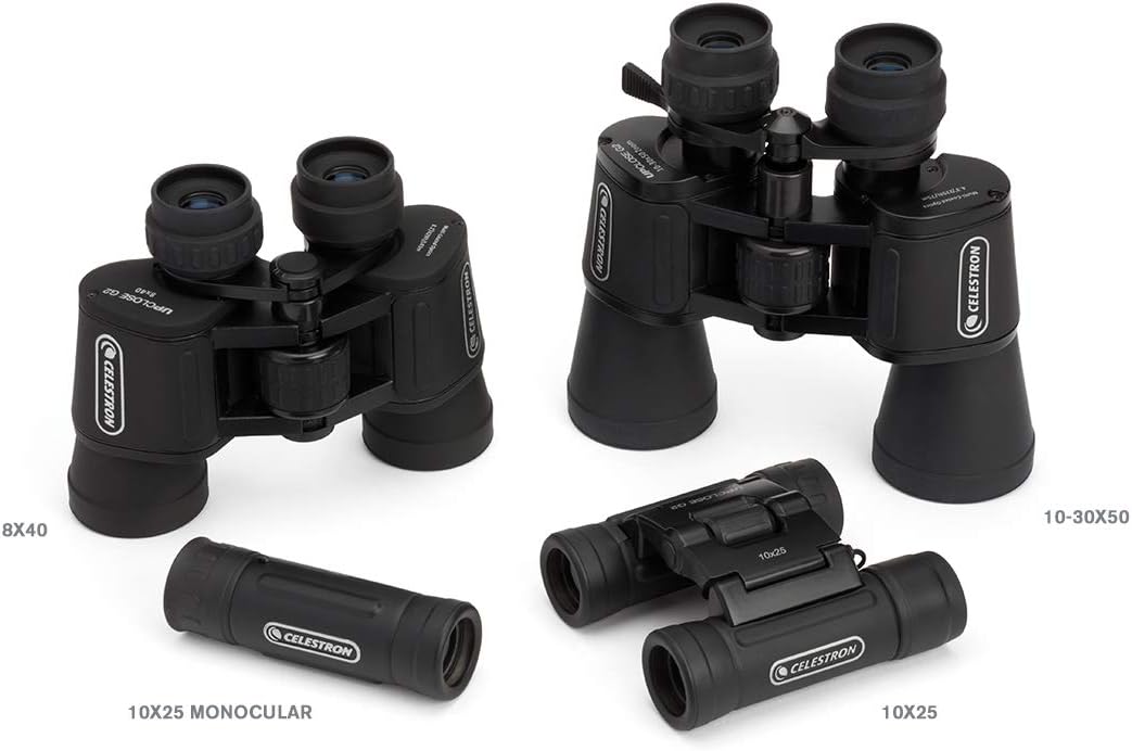 Celestron 71252 UpClose G2 8 x 40 Porro Binocular, Black