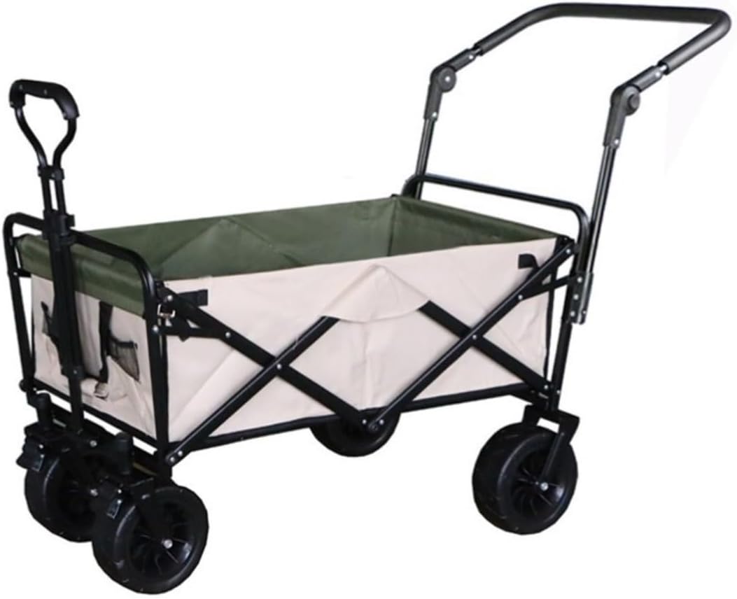 Collapsible Wagon Cart with Wheels Foldable Folding Wagons Carts Silen