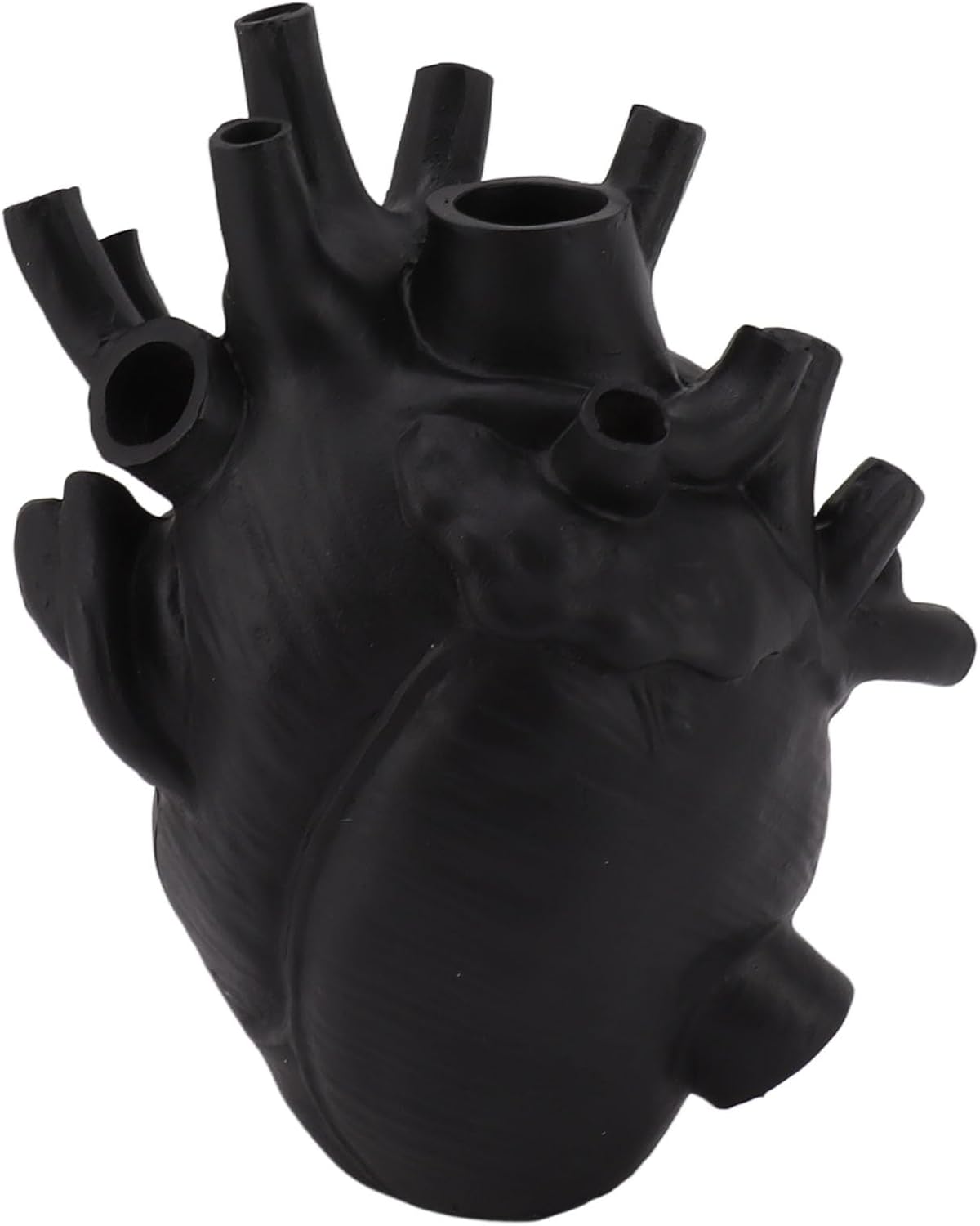 Pilipane Heart Vase Sculpture White Heart Shaped Decor Flower Pot Mode
