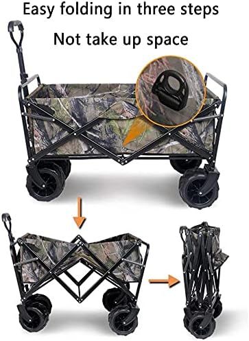 Portable Camping Cart,Outdoor Folding Utility Wagon Heavy Duty Wagon G