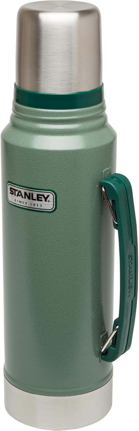 Stanley Heritage Classic Vacuum Bottle with Handle 1.1 qt | Wide Mouth