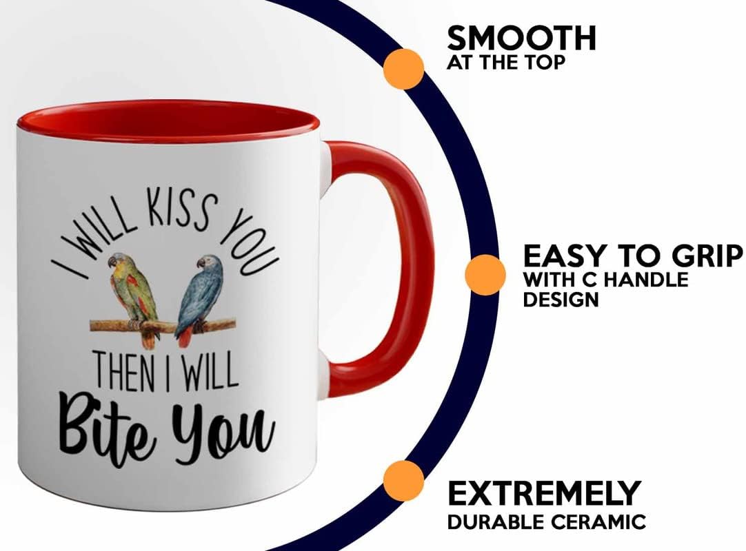 Bird Lover Two Tone Red Edition 11oz - Kiss Then bite You - Hummingbir