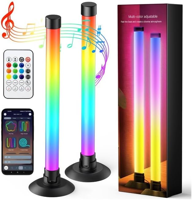 Led Light Bar with Music Sync, Color Changing TV Backlight App & Remot