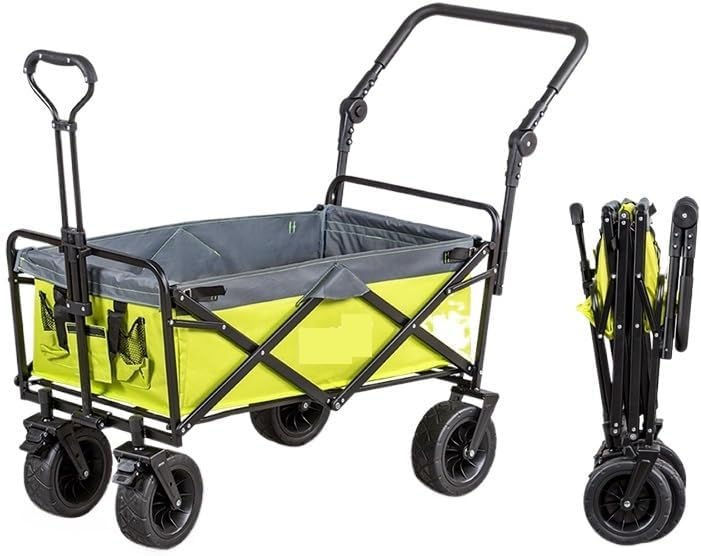 Collapsible Wagon Cart with Wheels Foldable Folding Wagons Carts Silen