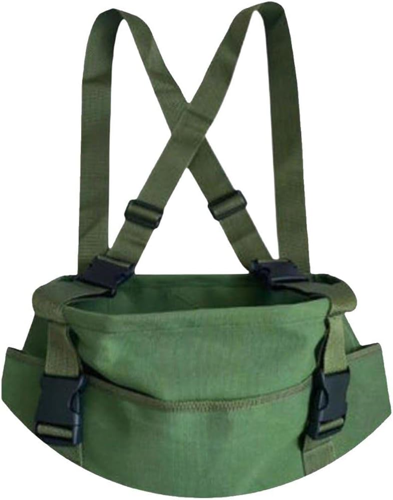 Fruit Picking Bag Harvest Apron for Garden Adjustable Vegetable Picking Bag Harvest Pouch Canvas Gathering Tote Bag