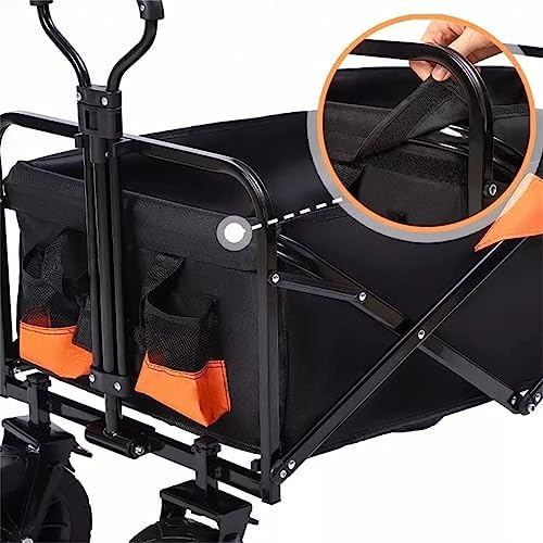 Collapsible Wagon Cart with Wheels Foldable Folding Wagons Carts Silen