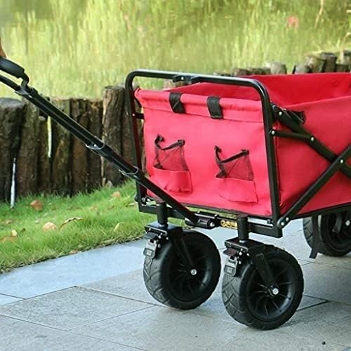 Collapsible Wagon Cart with Wheels Foldable Folding Wagons Carts Silen