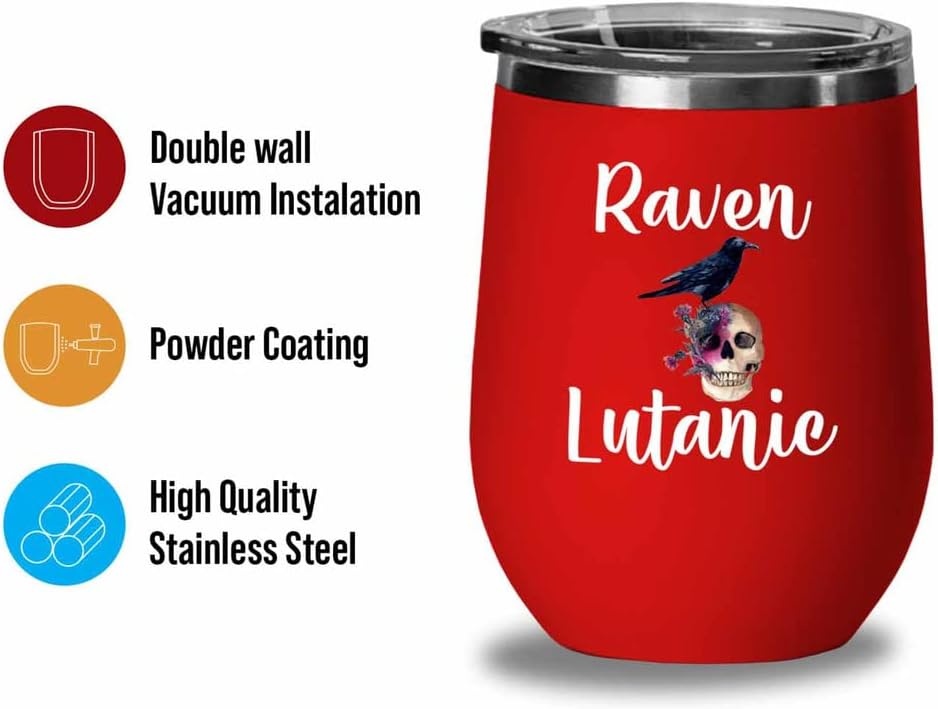 Bird Lover Red Edition Wine Tumbler 12oz - Rven lutanic - Hummingbird 