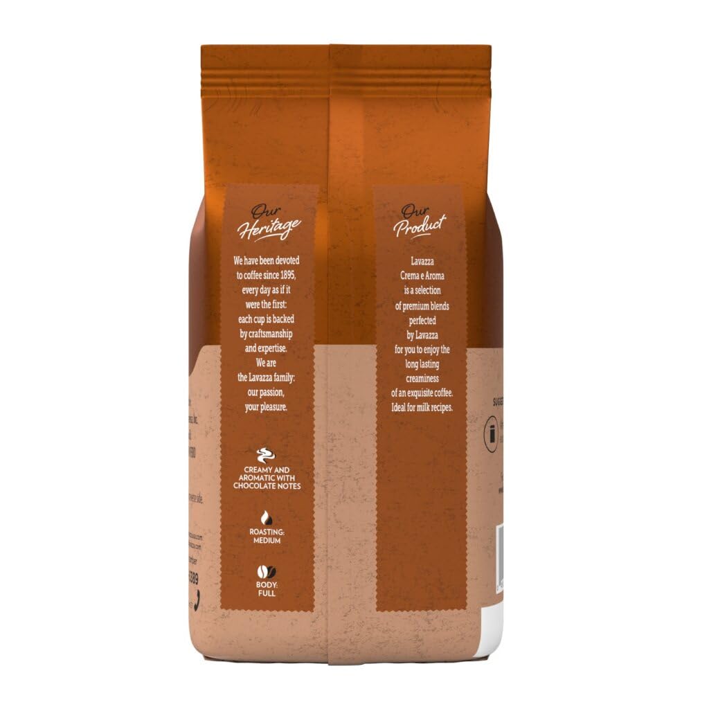 Lavazza Crema E Aroma Whole Bean Coffee Blend, 2.2-Pound Bag , Balance