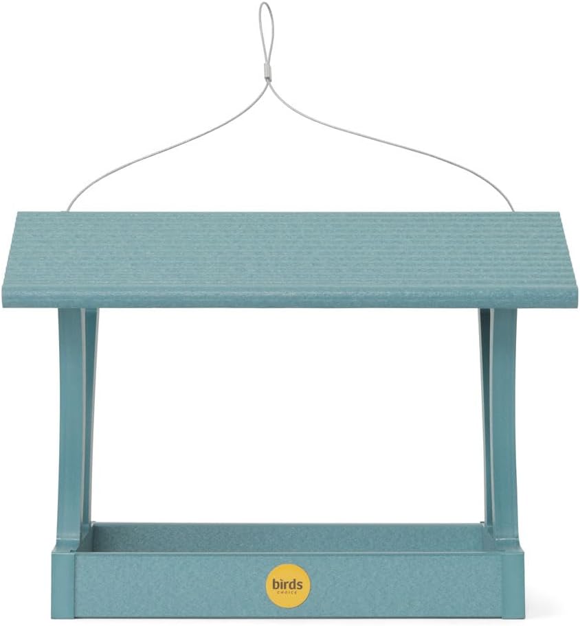 Birds Choice Fly-Thru Bird Feeder Recycled Plastic Hanging Bird Feeder