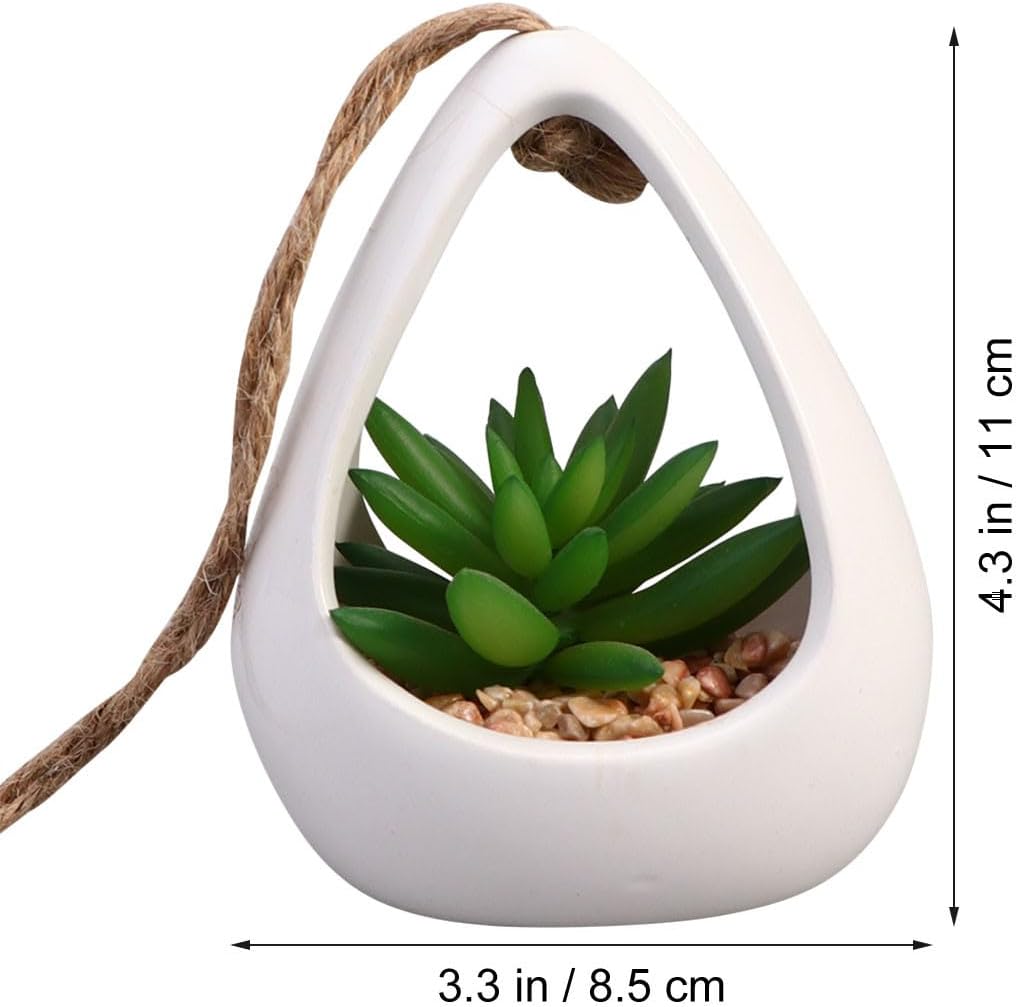 FAVOMOTO Succulent Desktop Ornament Fake Potted Greenery Plastic Craft