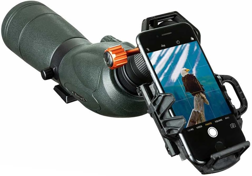 Celestron – NexGO – Universal Smartphone Adapter for Telescope, Binoculars & Spotting Scopes – 2-Axis Precision Alignment – Capture Images & Video Through Your Optics – Compact and Travel-Friendly