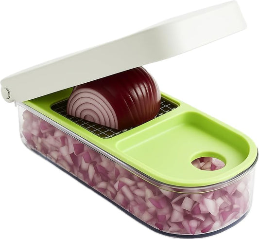 Vidalia Chop Wizard, Vegetable and Fruit Chopper with 2 Cup Base, Stai