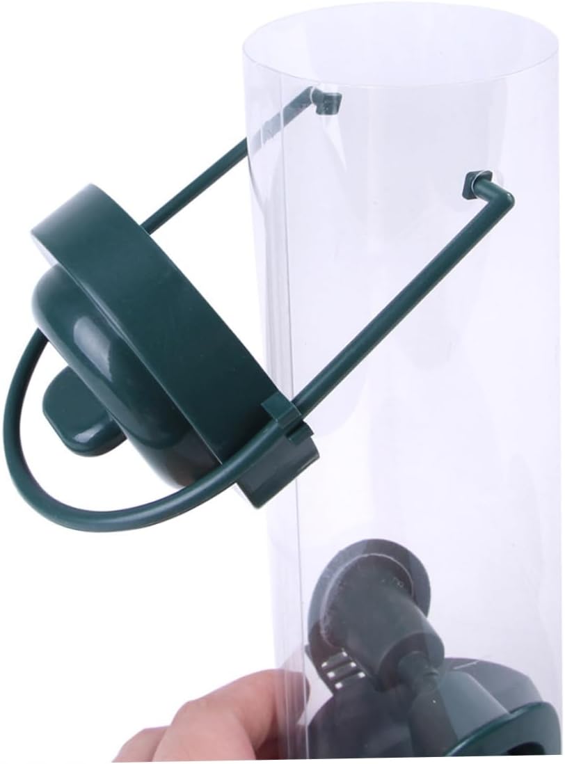 Bird Feeder Hanging Seed Holder Bird Food Container Dispenser Automatic Plastic Supplies for Outoor Wild Birds Hanging Feeder