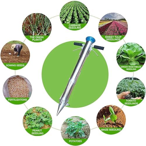 Stainless Steel Vetable Transplanter Tool - Manual Seedling Transplant