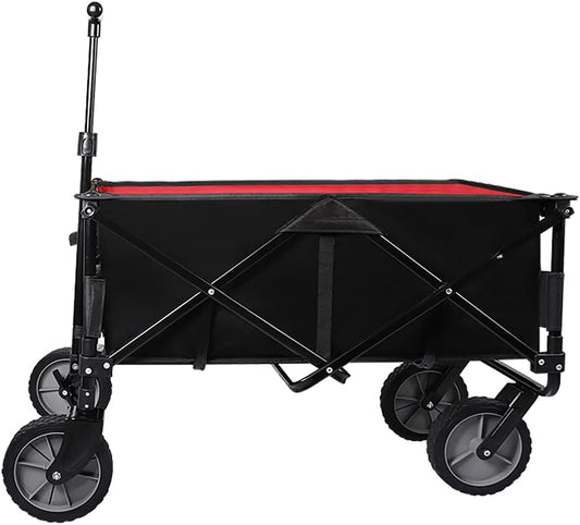 Foldiutility Wagon Cart,Foldioutdoor Utility Wagon Withiversal Wheels,