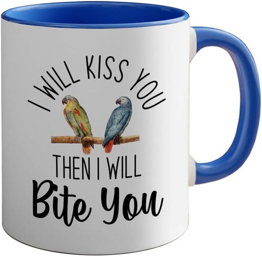 Bird Lover Two Tone Blue Edition 11oz - Kiss Then bite You - Hummingbi