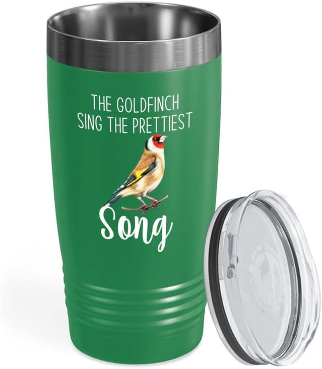 Bird Lover Green Edition Viking Tumbler 20oz - Prettiest Song - Hummin