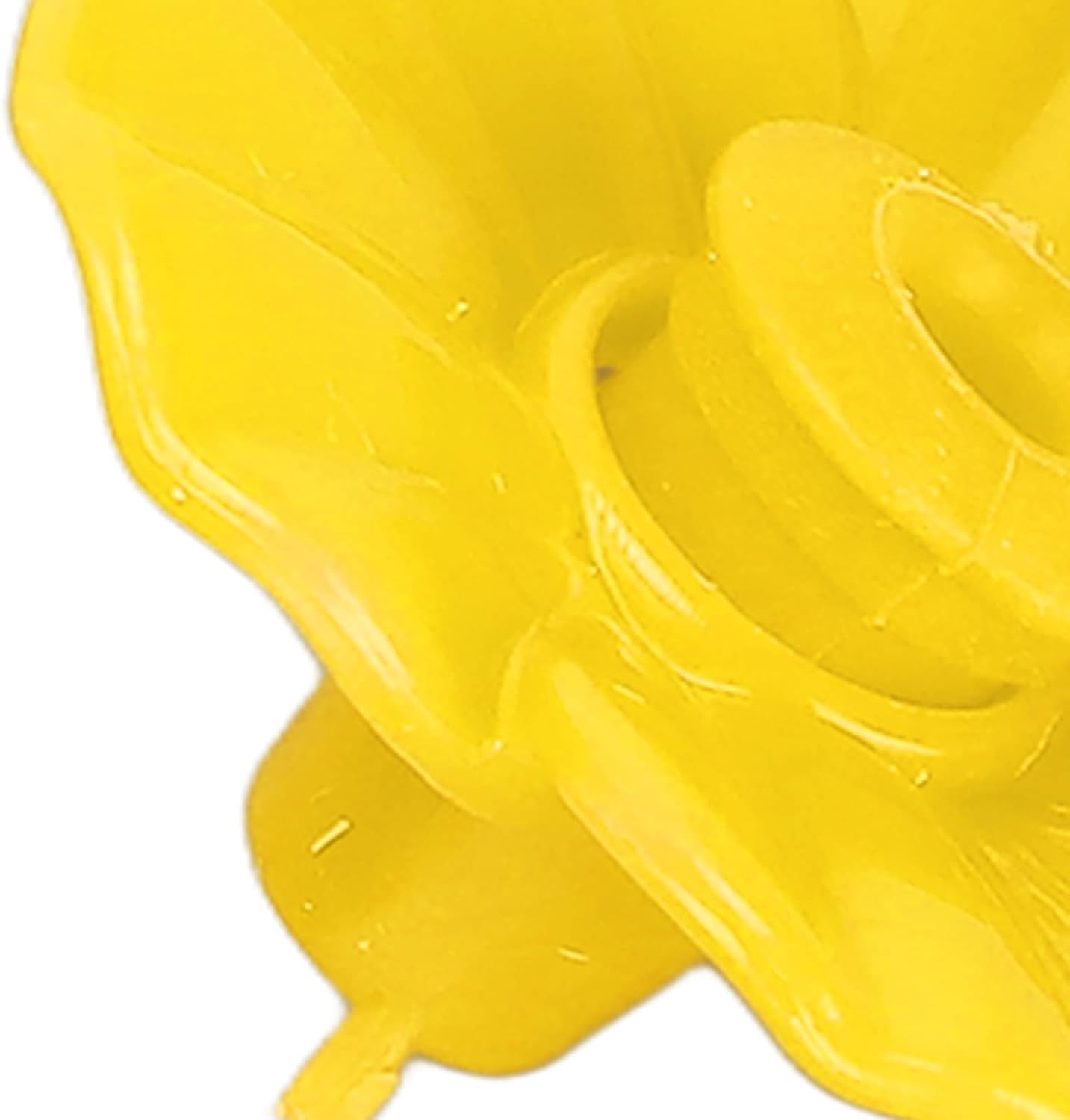Hummingbird Feeder Flowers, Multicolor Unique Shape Bird Feeder Replacement Flowers for Home Yellow