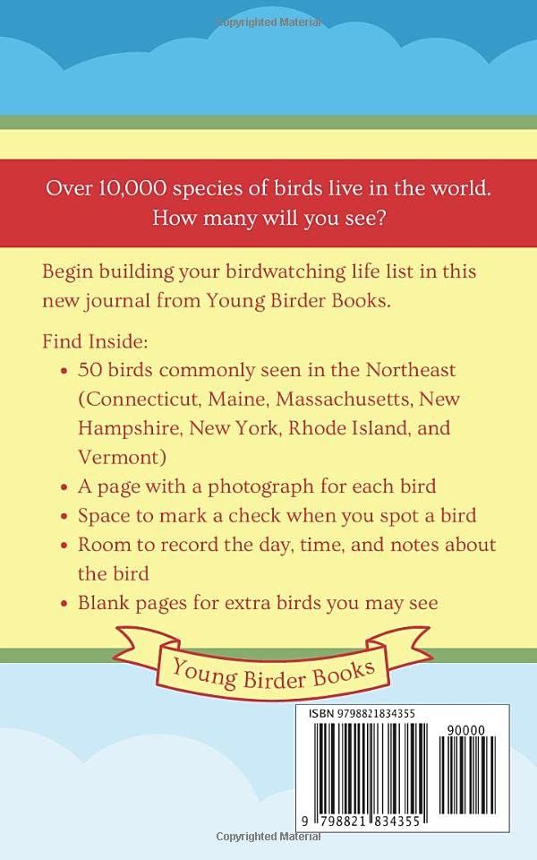 Birdwatching Life List for Kids, Northeast United States Region: A Birder's Checklist Notebook, Nature Science Journal for Children to Log Birds by Young Birder Books