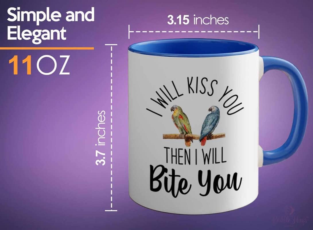 Bird Lover Two Tone Blue Edition 11oz - Kiss Then bite You - Hummingbi