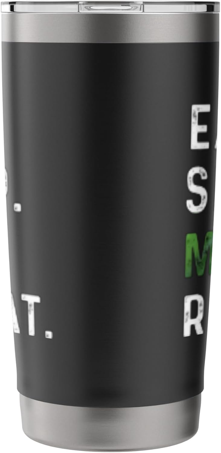 Eat Sleep Mow Repeat Lawnmower Funny Lawn Care Men Grass Cut Stainless Steel Insulated Tumbler