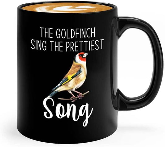 Bird Lover Coffee Mug 11oz Black - Prettiest song - Hummingbird Nest Cage Parrot Dad Gardening Outdoor Birdwatcher Feeder