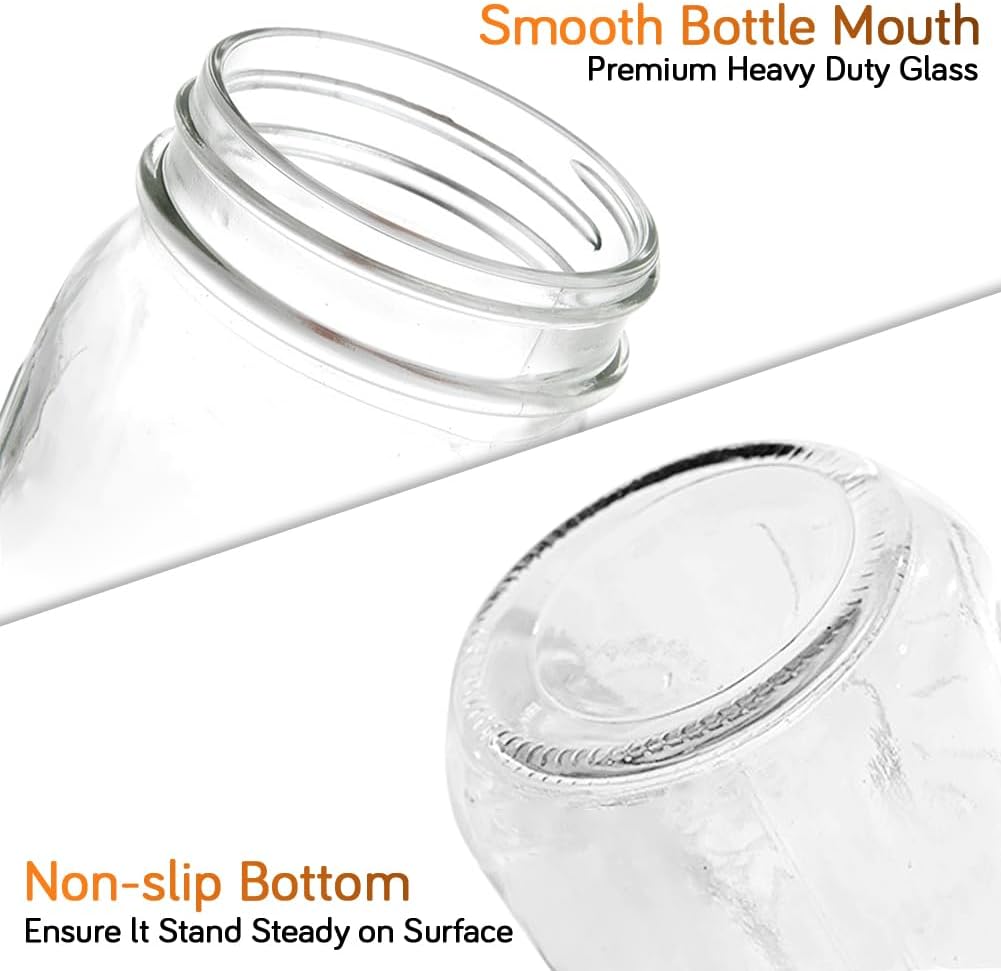 2 Pack Regular Mouth Mason Jars 16oz Glass Canning Jars with Airtight Lids for Preserving, Jam, Honey, Jelly, Wedding Favors, Sauces, Meal Prep, Overnight Oats, Salad