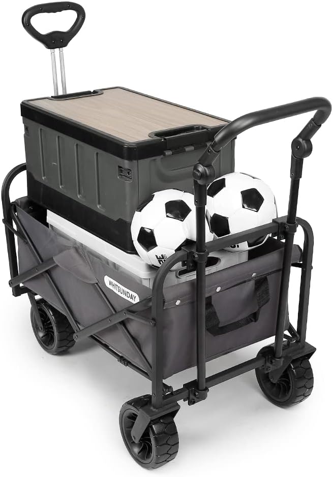 WHITSUNDAY Collapsible Folding Garden Outdoor Park Utility Wagon Picni