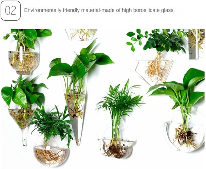 Wall Hanging Glass Plant Terrarium Container Perfect for Propagating Hydroponic Plants Home Office Garden Decor Wedding (Lantern (Width 10 and Height 14 cm))