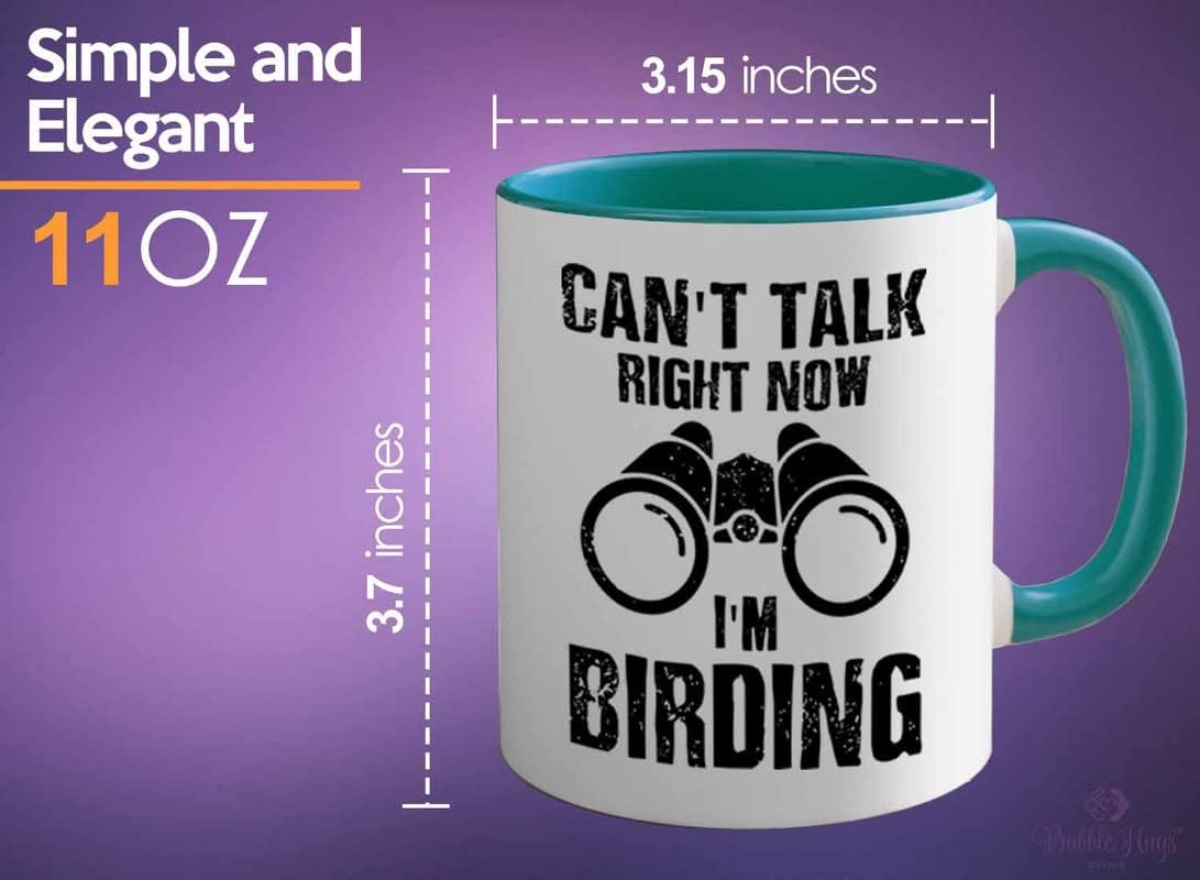 Bird Lover Two Tone Green Edition 11oz - Can't Talk Right Now - Hummin