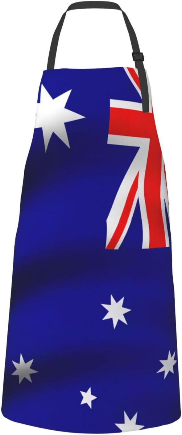 Australian flag print Waterproof chef's apron with pocket apron for ki