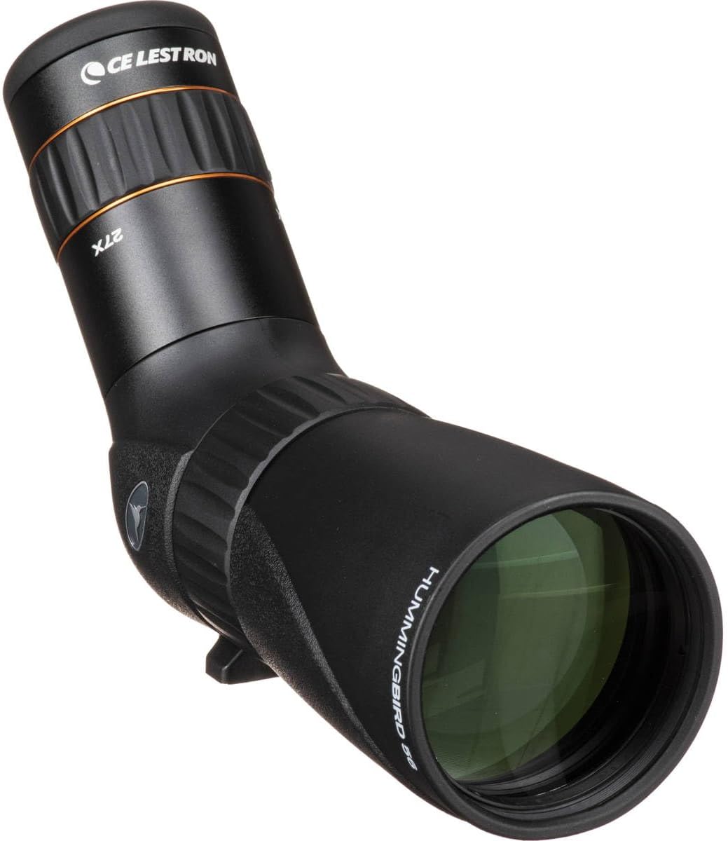 Celestron 52310 Hummingbird Micro Spotting Scope, 9 to 27x Magnification Range, BaK-4 Prism Glass, Black