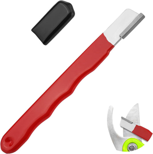 Pocket Blade Sharpener, Wolfram Steel Garden Tool Sharpener Multipurpose Premium Tool Pocket Knife Sharpener for Pruning Shears Hatchets Scissors Sickle Fence Shears